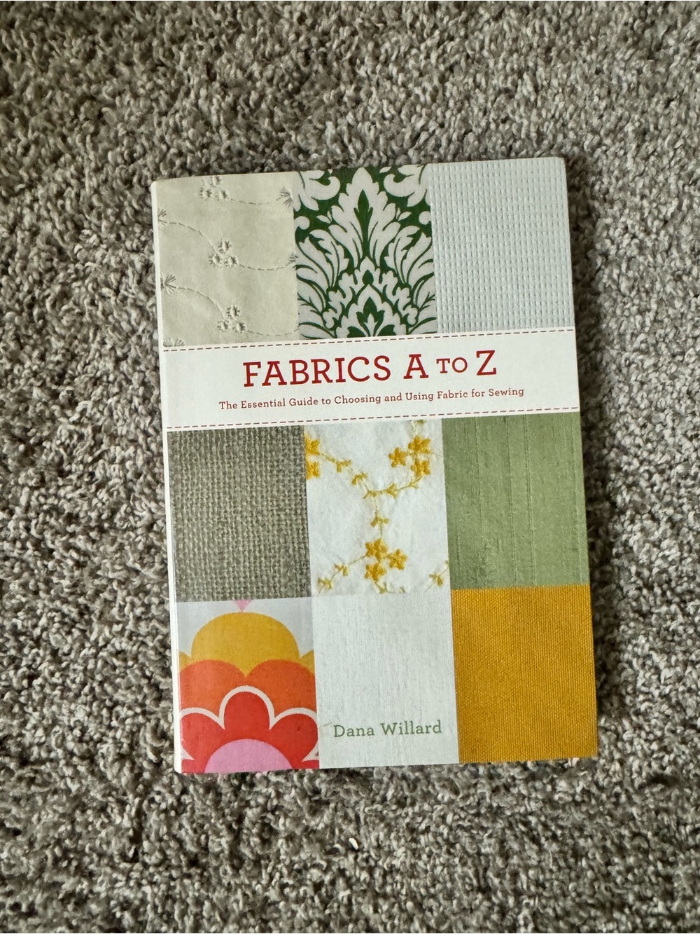 Fabrics A to Z Book - Green, Yellow, Cream Patchwork Cover